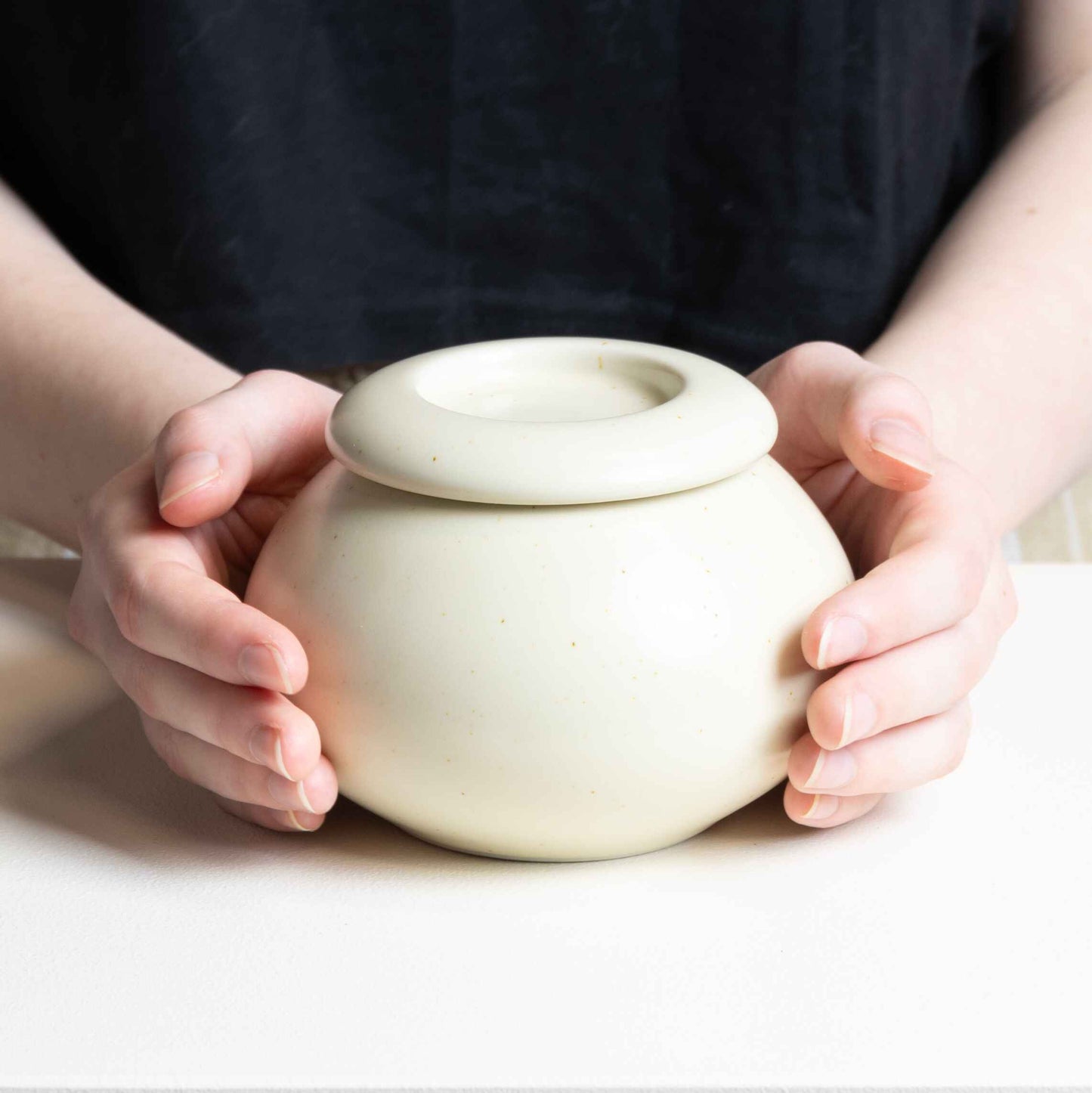 Tea Light Memorial Urn- Sandstone