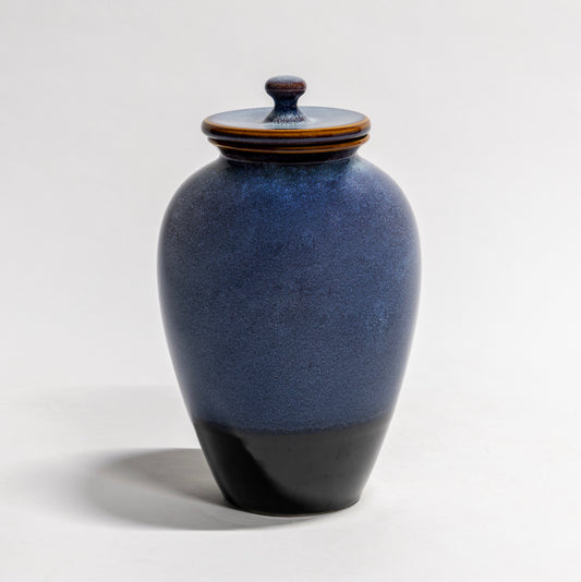 Urn Large- Cobalt Blue